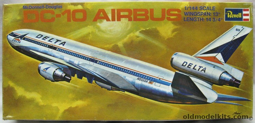 Revell 1/144 DC-10 Airbus Delta Airlines, H118 plastic model kit